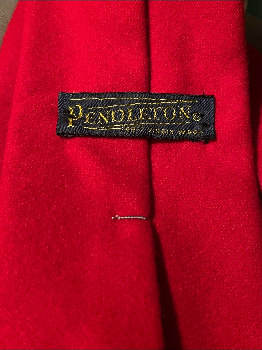 Pendleton Vintage Red Virgin Wool Tie